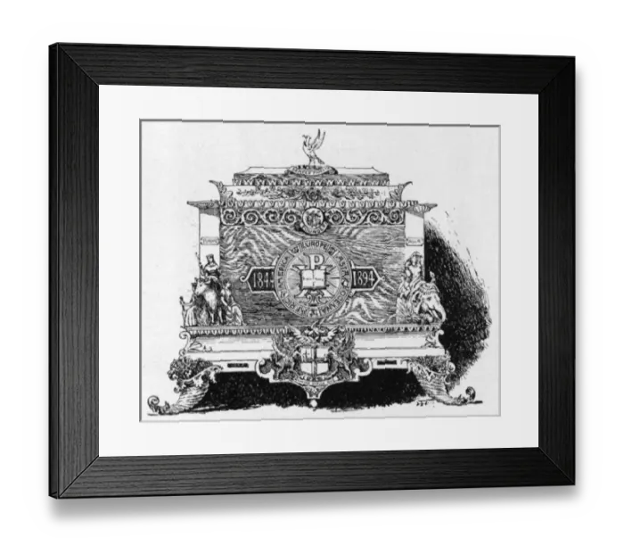 Framed Print : SIR GEORGE WILLIAMS, Presentation casket Framed Print : SIR GEORGE WILLIAMS, Presentation casket