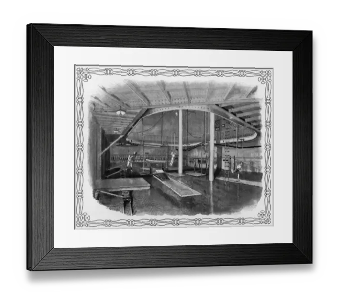 Framed Print : Paris YMCA gym Framed Print : Paris YMCA gym