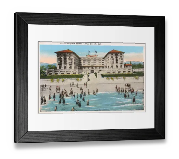 Framed Print : Virginia Hotel, Long Beach, California, USA Framed Print : Virginia Hotel, Long Beach, California, USA