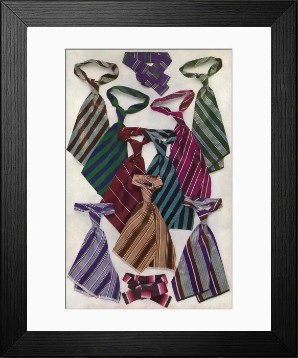 Framed Print : An assortment of ties Framed Print : An assortment of ties