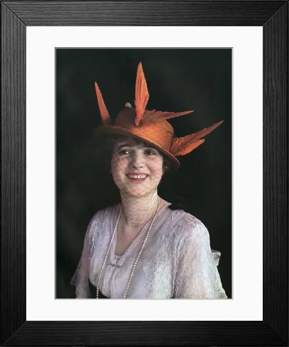 Framed Print : Portrait of Mademoiselle Gina Palerme