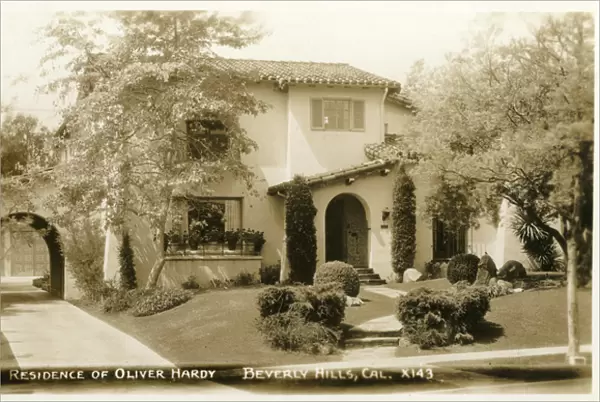 Residence of Oliver Hardy, Beverly Hills, California, USA