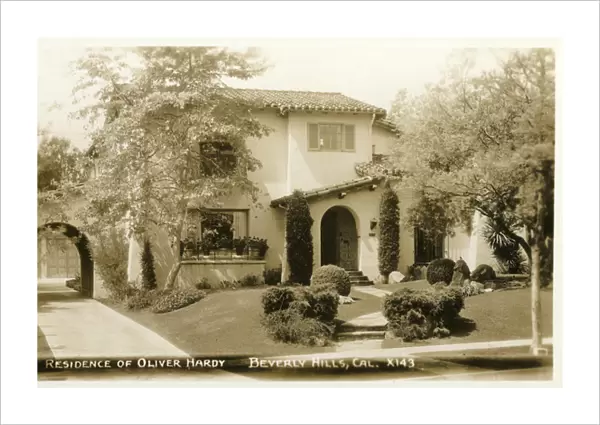 Residence of Oliver Hardy, Beverly Hills, California, USA