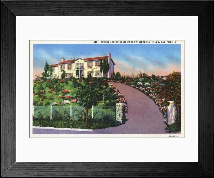 Framed Print : Residence of Jean Harlow, Beverly Hills, California, USA Framed Print : Residence of Jean Harlow, Beverly Hills, California, USA