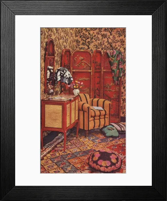 Framed Print : Inside a colourful girls bedroom Framed Print : Inside a colourful girls bedroom