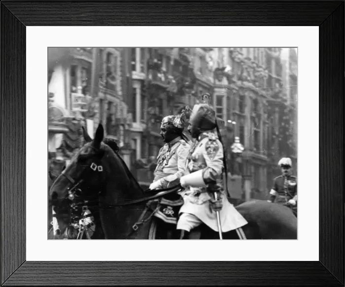 Framed Print : Indian Cavalrymen at Coronation George VI Framed Print : Indian Cavalrymen at Coronation George VI
