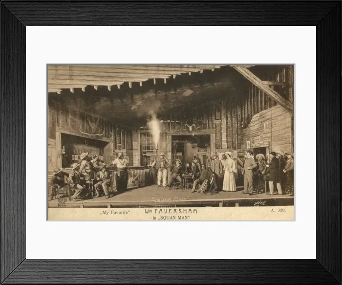 Framed Print : Stage production of The Squaw Man Framed Print : Stage production of The Squaw Man
