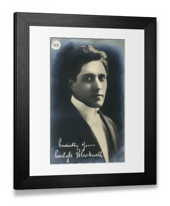 Framed Print : Carlyle Blackwell - American silent film actor Framed Print : Carlyle Blackwell - American silent film actor