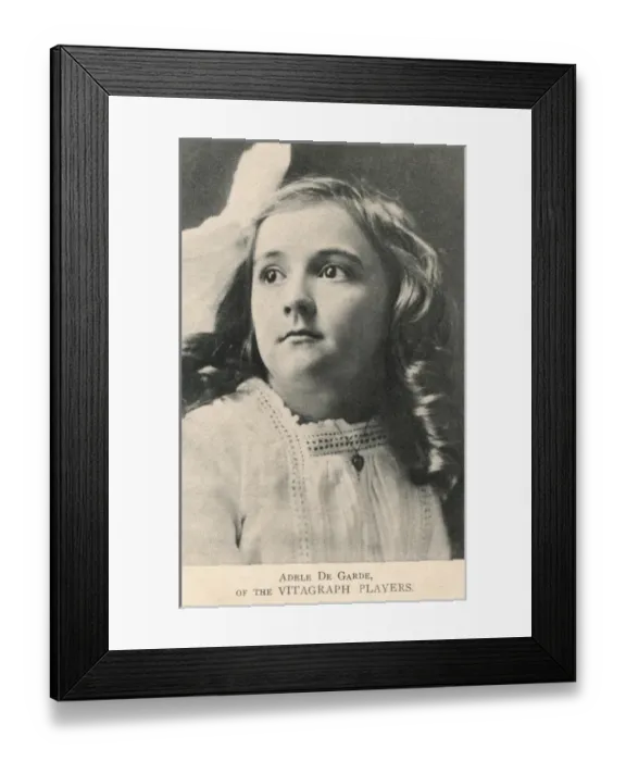 Framed Print : Adele de Garde - American silent film actress Framed Print : Adele de Garde - American silent film actress