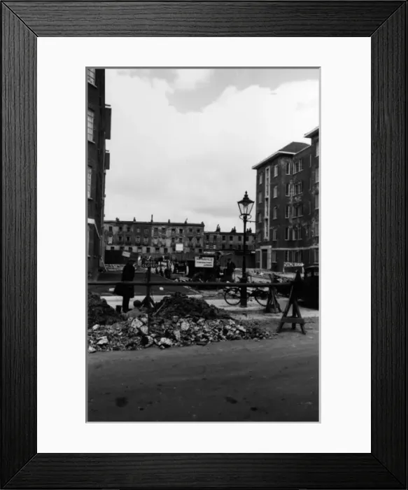 Framed Print : Re-development of St. Johns Wood area, London Framed Print : Re-development of St. Johns Wood area, London