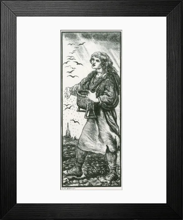 Framed Print : The Sower by Ford Madox Brown Framed Print : The Sower by Ford Madox Brown