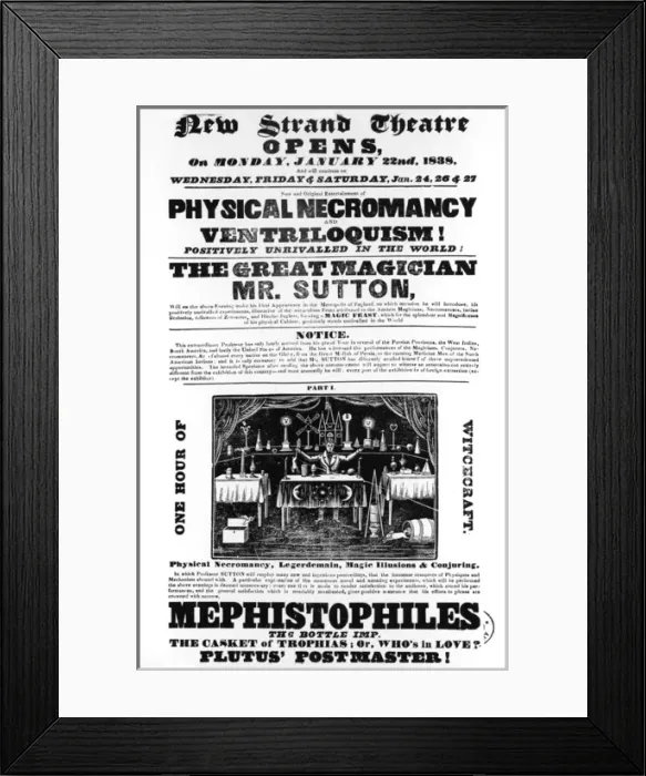 Framed Print : Advertisement, Strand Theatre Opening Framed Print : Advertisement, Strand Theatre Opening