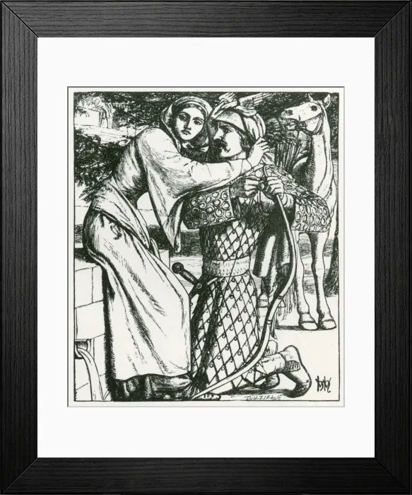 Framed Print : The Ballad of Oriana by W. Holman Hunt Framed Print : The Ballad of Oriana by W. Holman Hunt