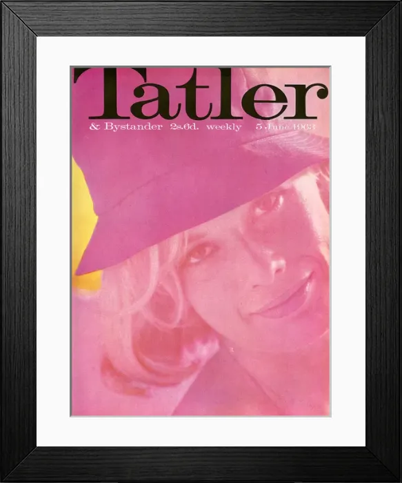 Framed Print : Tatler front cover, June 1963 Framed Print : Tatler front cover, June 1963