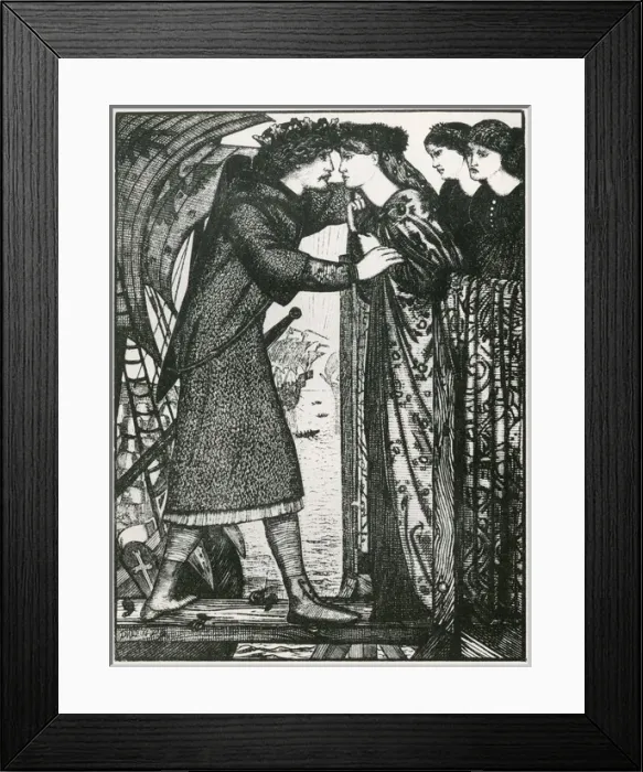 Framed Print : Sigurd the Crusader by E. Burne Jones Framed Print : Sigurd the Crusader by E. Burne Jones