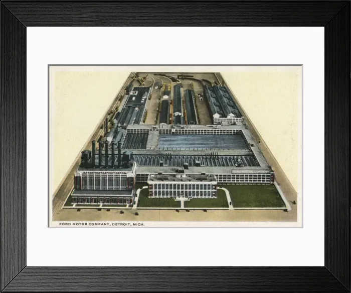Framed Print : The Ford Motor Company Factory - Detroit, Michigan, USA Framed Print : The Ford Motor Company Factory - Detroit, Michigan, USA