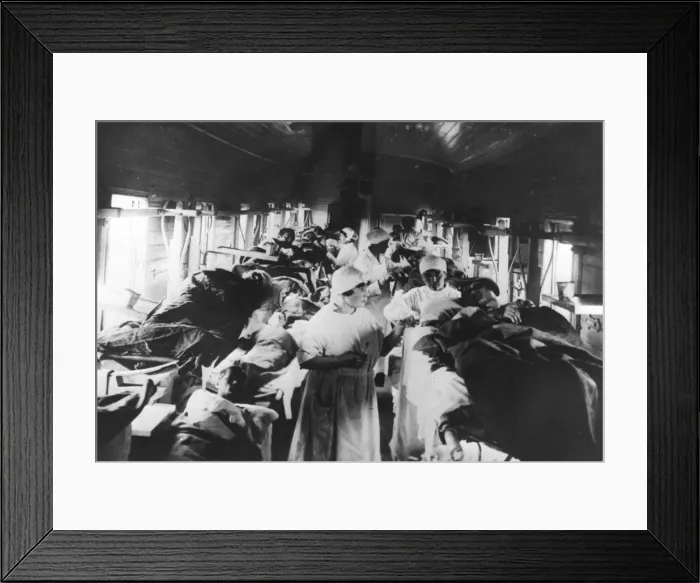 Framed Print : Train Transporting Typhoid Sufferers Framed Print : Train Transporting Typhoid Sufferers