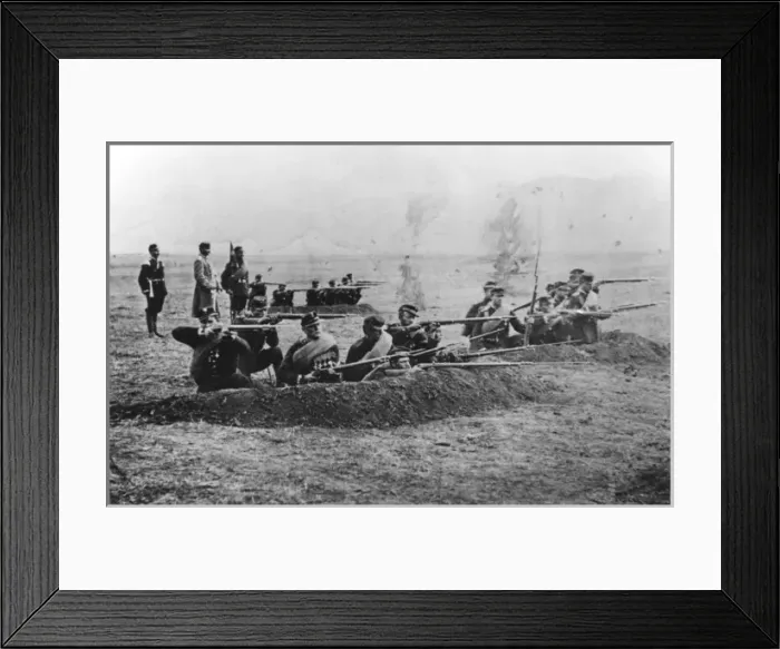 Framed Print : Russo-Turkish, Trench Warfare Framed Print : Russo-Turkish, Trench Warfare