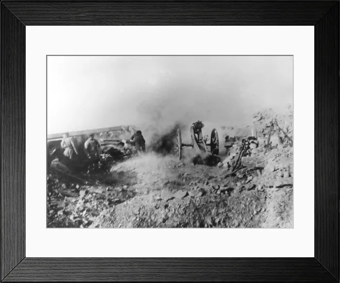 Framed Print : Russian Gufire During the Battle of Port Arthur Framed Print : Russian Gufire During the Battle of Port Arthur