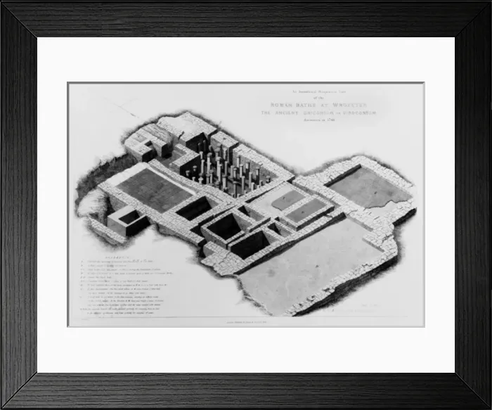 Framed Print : Roman Baths at Wroxeter Framed Print : Roman Baths at Wroxeter