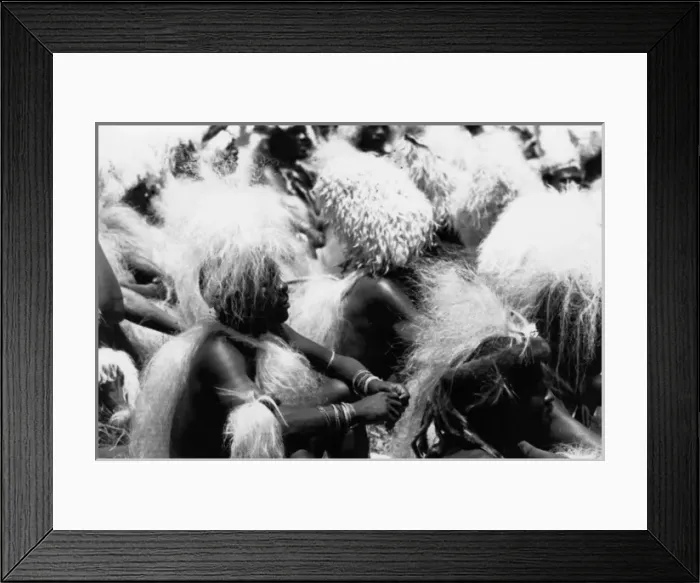 Framed Print : Seated Zulu Men