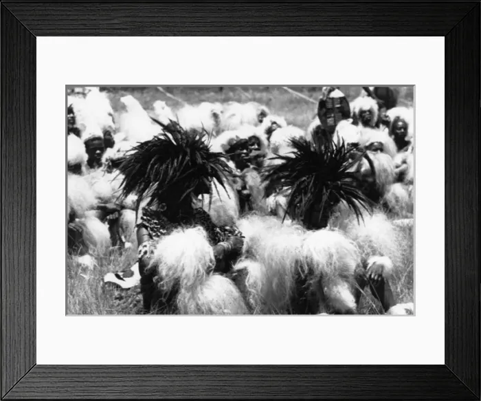 Framed Print : Group of Zulu Men