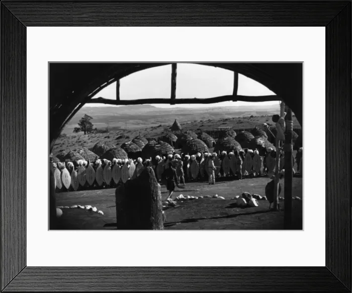 Framed Print : Zulu Warriors / Standing Guard Framed Print : Zulu Warriors / Standing Guard