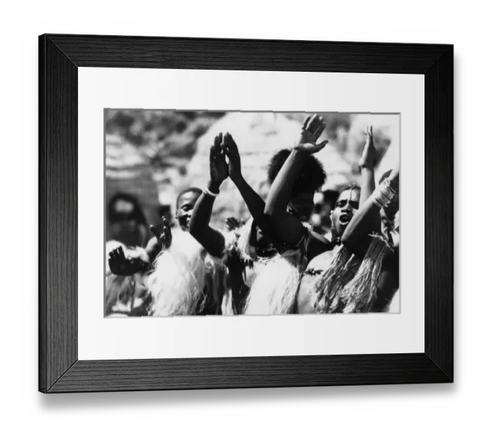 Framed Print : Dancing and Clapping Zulus Framed Print : Dancing and Clapping Zulus