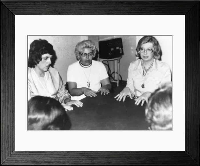 Framed Print : Seance of the Philip group, Toronto, Canada Framed Print : Seance of the Philip group, Toronto, Canada
