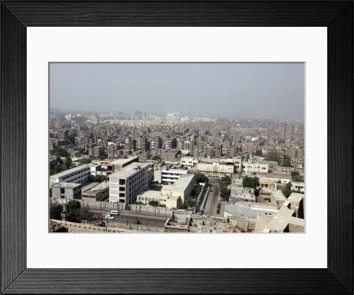Framed Print : Housing and the city Skyline of Cairo, Egypt Framed Print : Housing and the city Skyline of Cairo, Egypt