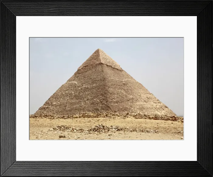 Framed Print : Pyramid of Khafre in Cairo, Egypt Framed Print : Pyramid of Khafre in Cairo, Egypt