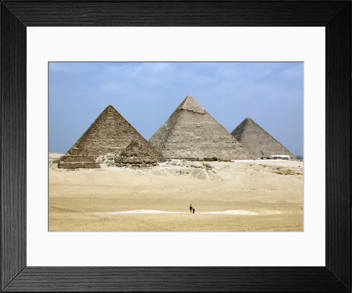 Framed Print : Pyramids of Giza in Cairo, Egypt Framed Print : Pyramids of Giza in Cairo, Egypt