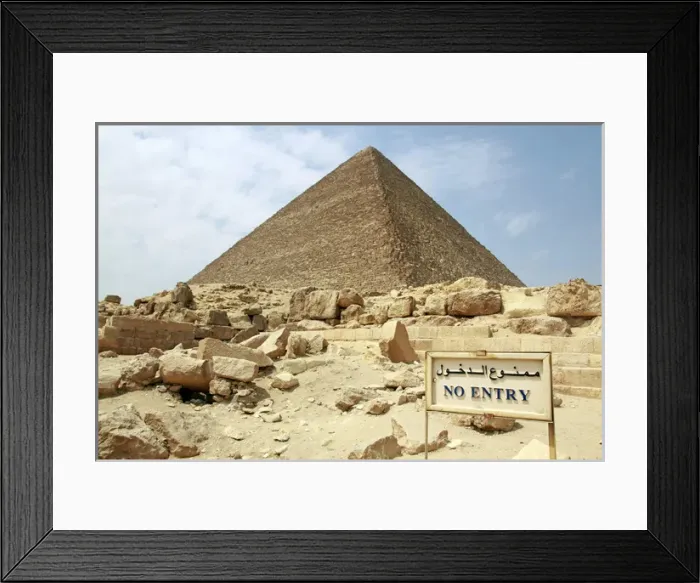 Framed Print : Great Pyramid of Cheops in Cairo, Egypt Framed Print : Great Pyramid of Cheops in Cairo, Egypt