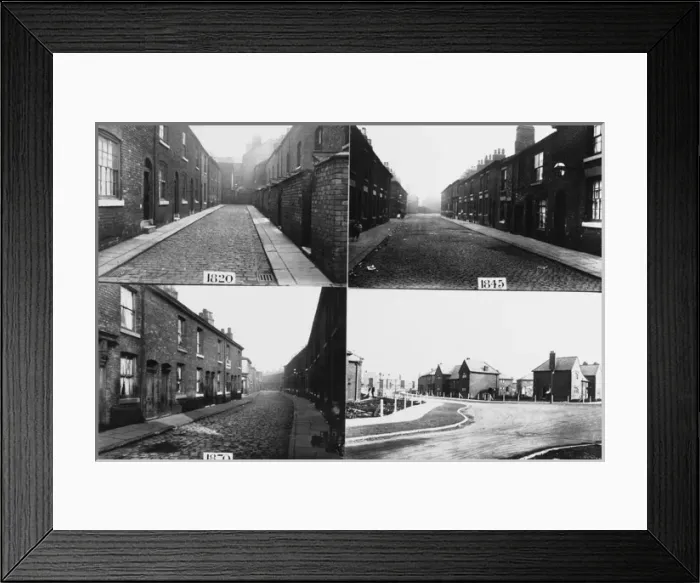 Framed Print : A century of housing in Manchester Framed Print : A century of housing in Manchester