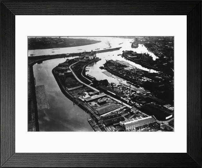 Framed Print : Aerial view of Dusseldorf, Germany Framed Print : Aerial view of Dusseldorf, Germany