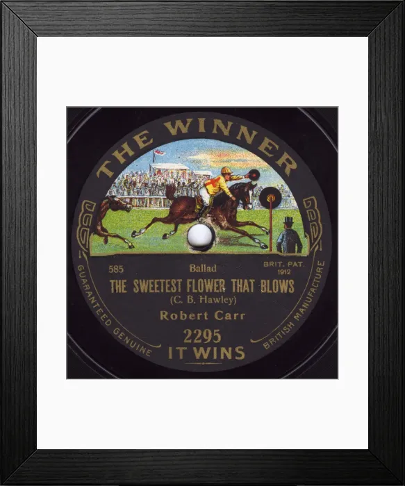 Framed Print : Record label - The Winner Framed Print : Record label - The Winner