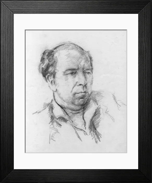 Framed Print : Portrait of the artist, David Wright Framed Print : Portrait of the artist, David Wright