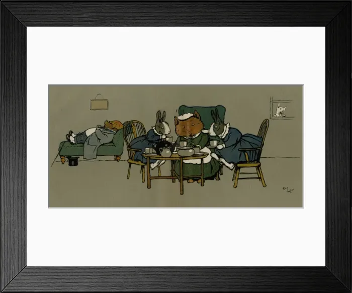 Framed Print : Tea party at Tabithas house Framed Print : Tea party at Tabithas house