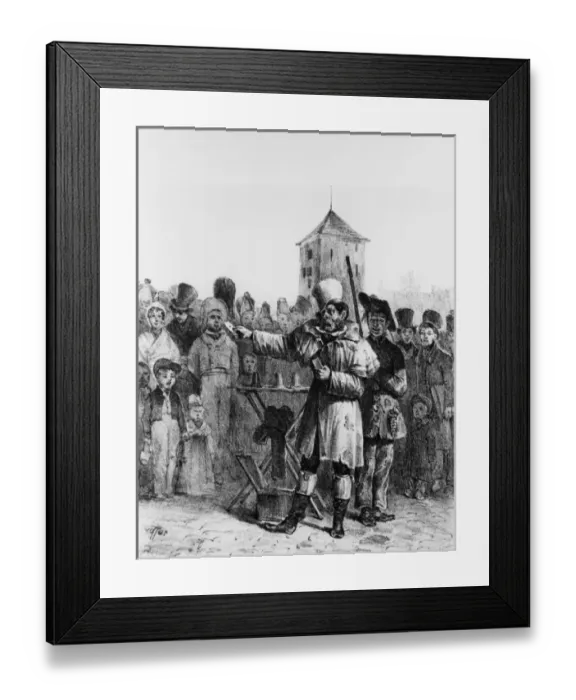 Framed Print : French Street Conjuror Framed Print : French Street Conjuror