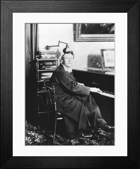 Framed Print : Feodor Chaliapin Seated at his piano, 1913 Framed Print : Feodor Chaliapin Seated at his piano, 1913