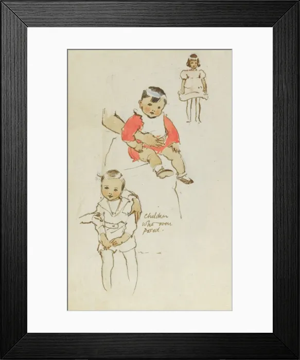 Framed Print : Three little children Framed Print : Three little children