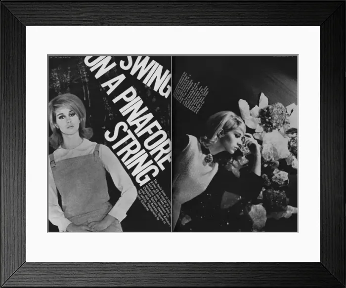 Framed Print : Tatler fashion shoot at Annabels nightclub, 1963 Framed Print : Tatler fashion shoot at Annabels nightclub, 1963