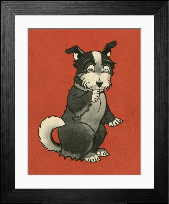 Framed Print : Back cover design, Jeek, by G E Studdy Framed Print : Back cover design, Jeek, by G E Studdy