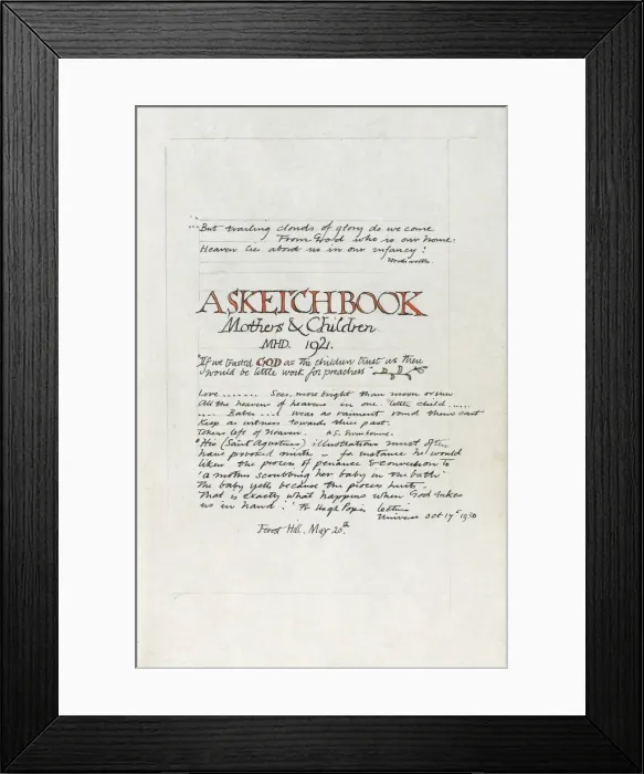 Framed Print : A Sketchbook - Mothers and Children Framed Print : A Sketchbook - Mothers and Children