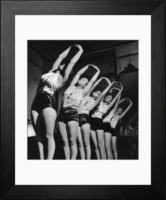Framed Print : The Womens League of Health & Beauty exercise classes, 1938 Framed Print : The Womens League of Health & Beauty exercise classes, 1938