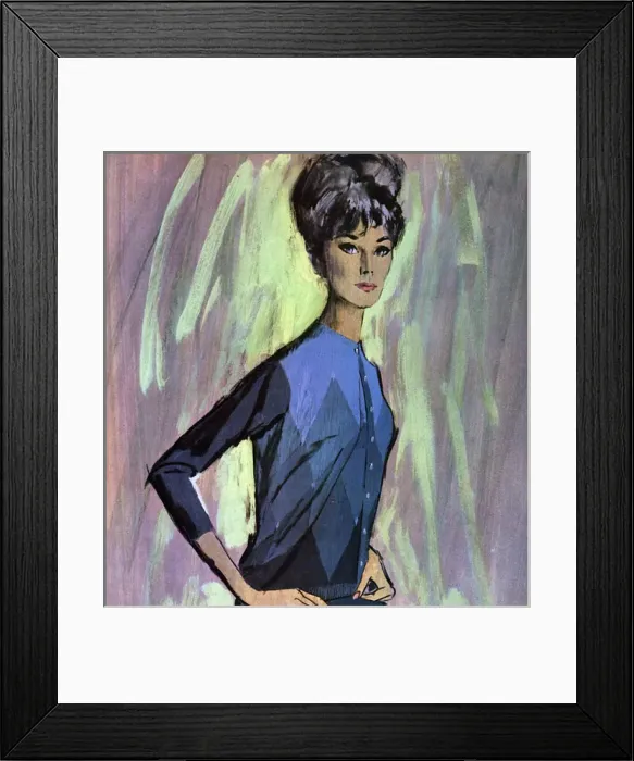 Framed Print : Ballantyne twinset - sixties woman Framed Print : Ballantyne twinset - sixties woman