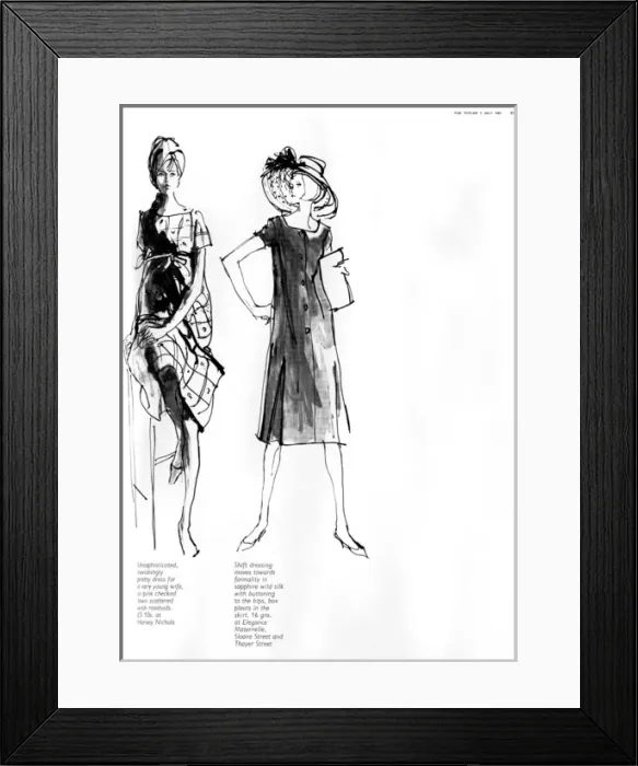 Framed Print : Maternity fashion, 1963 Framed Print : Maternity fashion, 1963