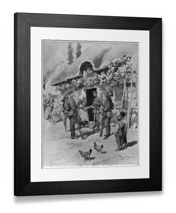 Framed Print : British infantry in Normandy 1914 Framed Print : British infantry in Normandy 1914