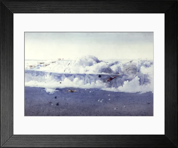 Framed Print : British plane lagging behind, WW1 Framed Print : British plane lagging behind, WW1
