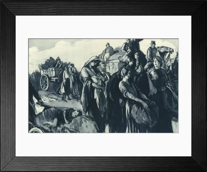 Framed Print : Belgian refugees Framed Print : Belgian refugees